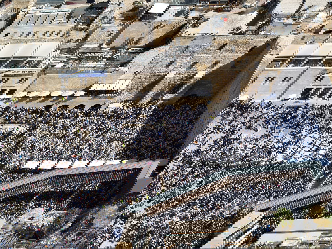 אבטחת מעמד ברכת כהנים בכותל המערבי