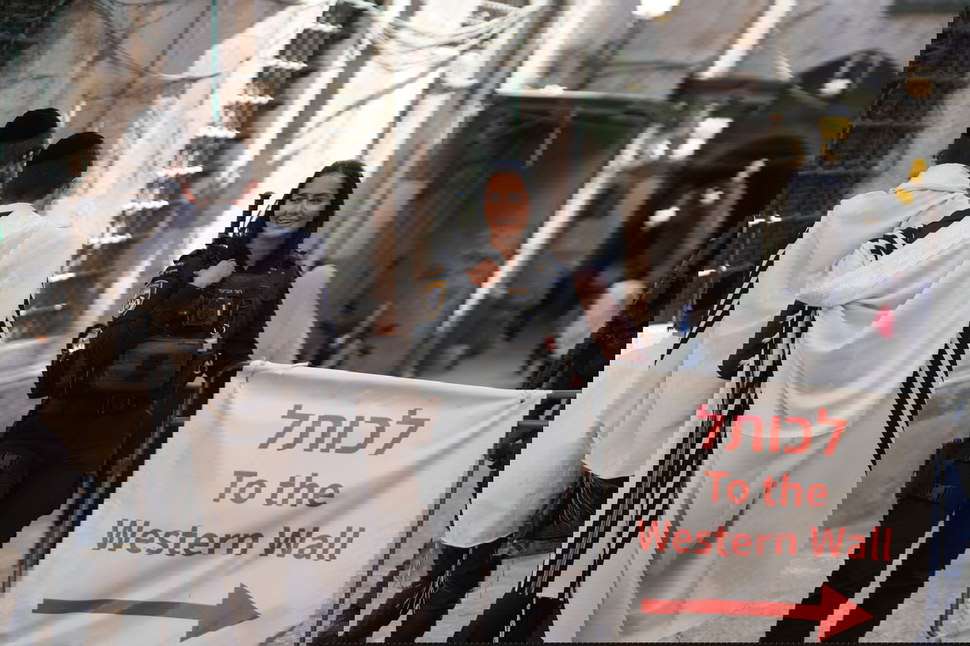 אבטחת מעמד ברכת כהנים בכותל המערבי