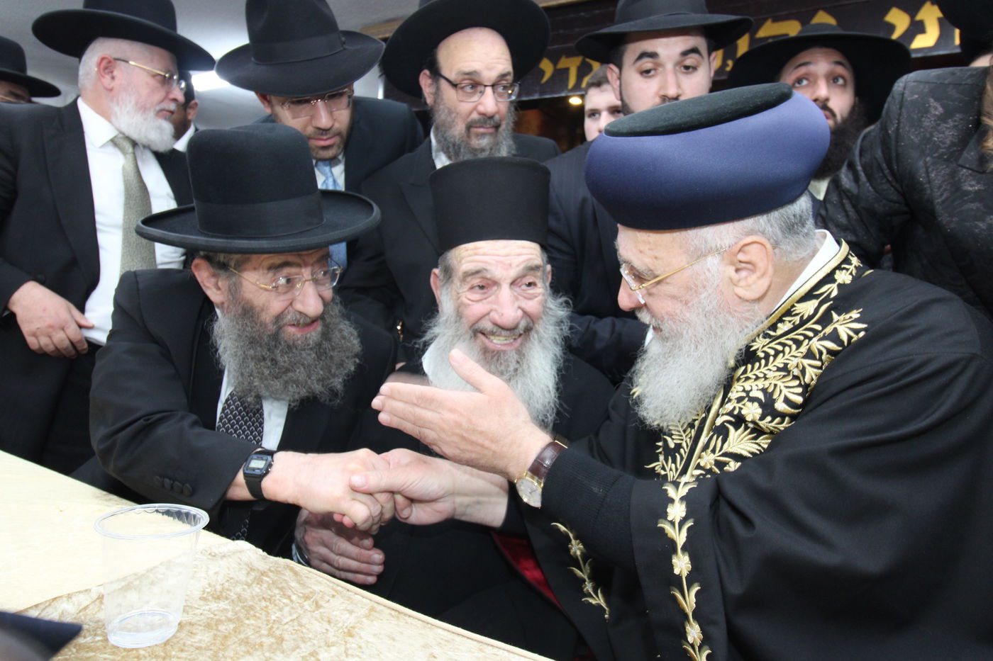 מעמד 'הקבלת פני רבו' לכבוד הראשל"צ הגאון רבי יצחק יוסף 