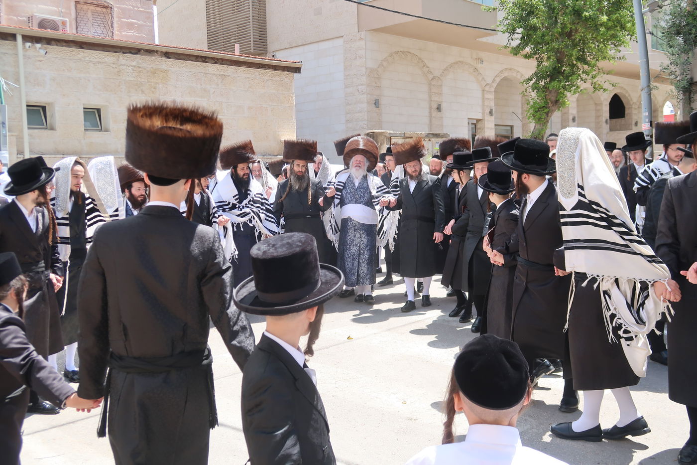 האדמו"ר מפרמישלאן בברכת האילנות