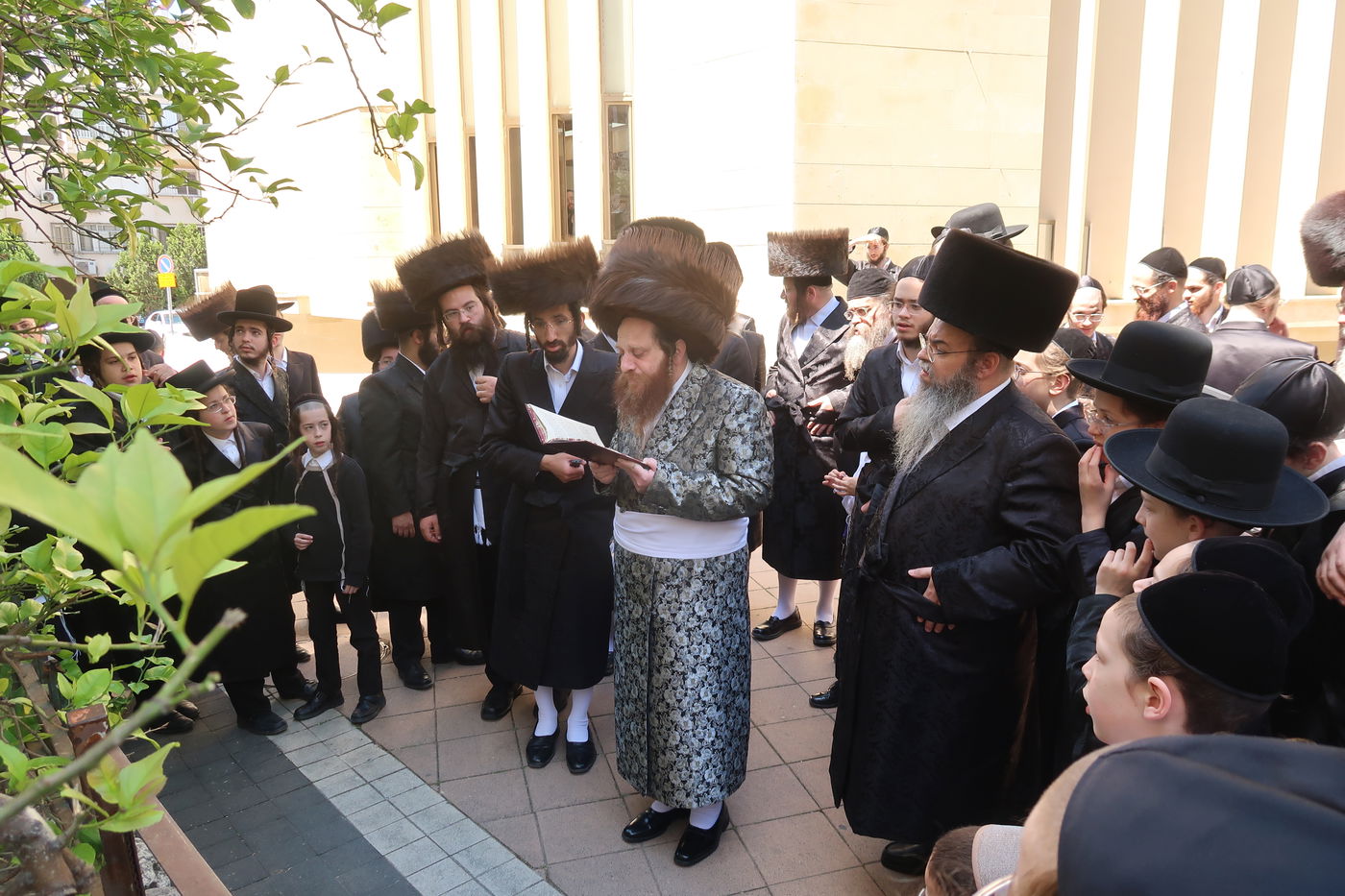 האדמו"ר ממיאלען בברכת האילנות