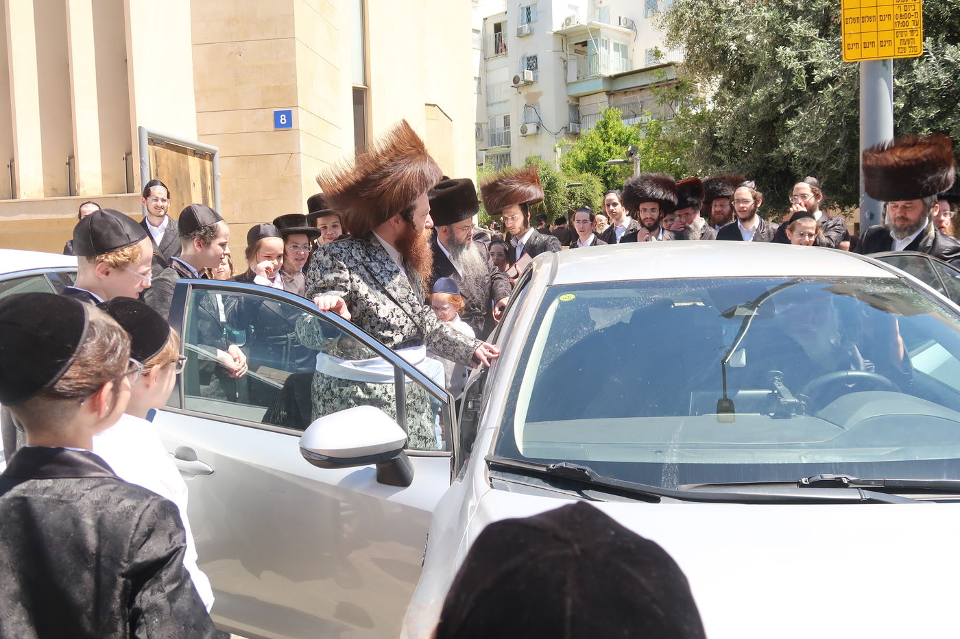 האדמו"ר ממיאלען בברכת האילנות