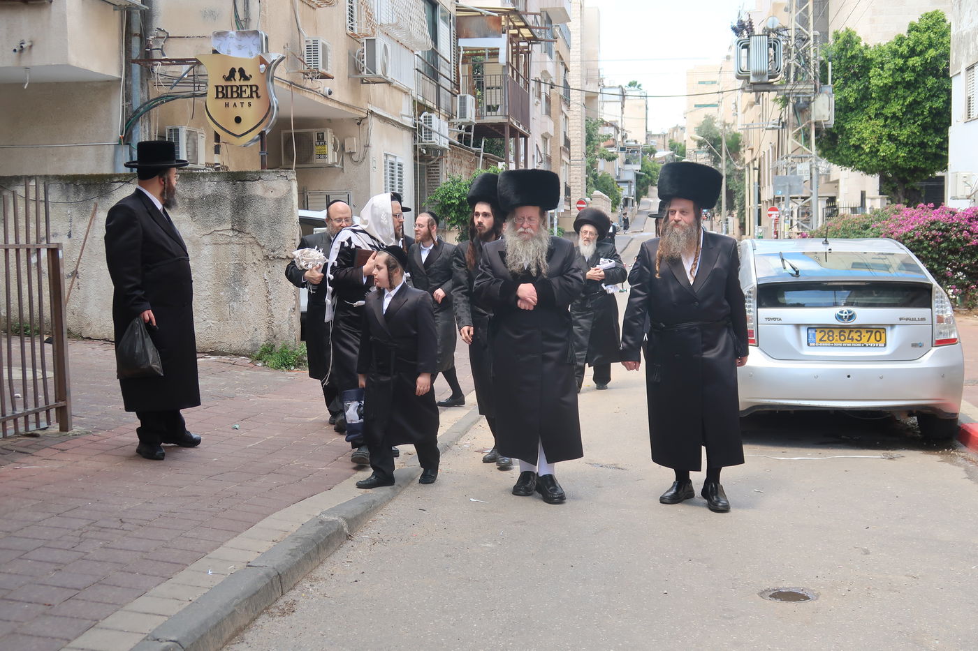 האדמו"ר מקוזמיר בברכת האילנות