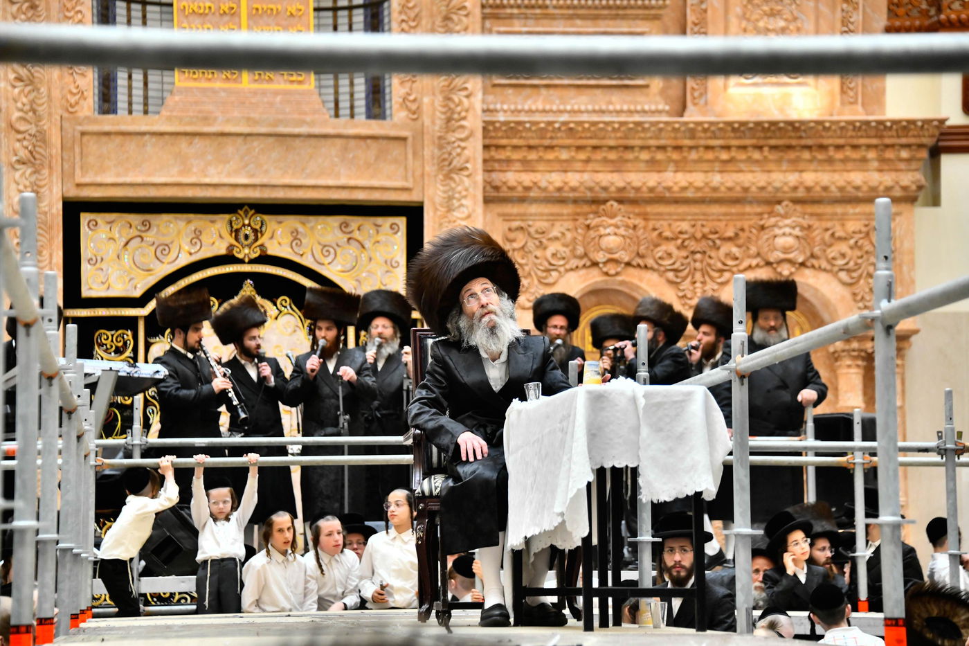 הרה"צ רבי אלימלך בידרמן במעמד לקראת שביעי של פסח