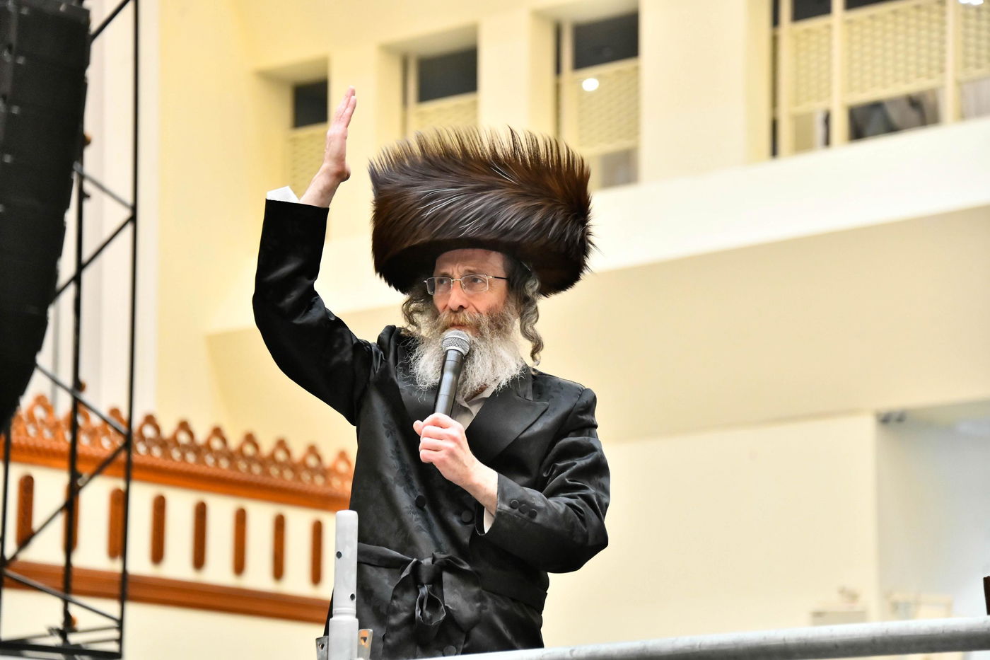 הרה"צ רבי אלימלך בידרמן במעמד לקראת שביעי של פסח