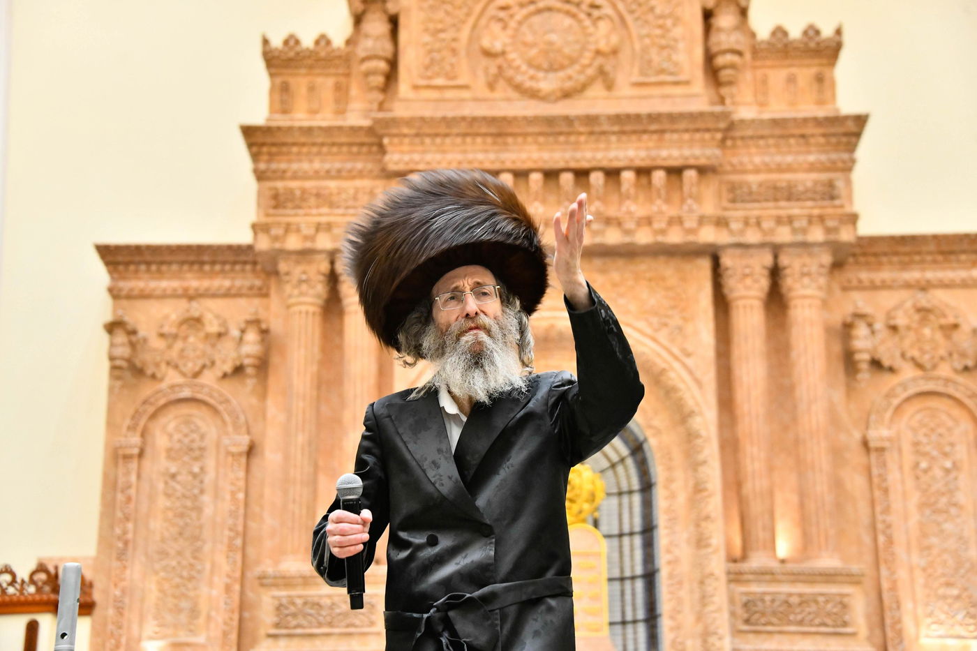 הרה"צ רבי אלימלך בידרמן במעמד לקראת שביעי של פסח