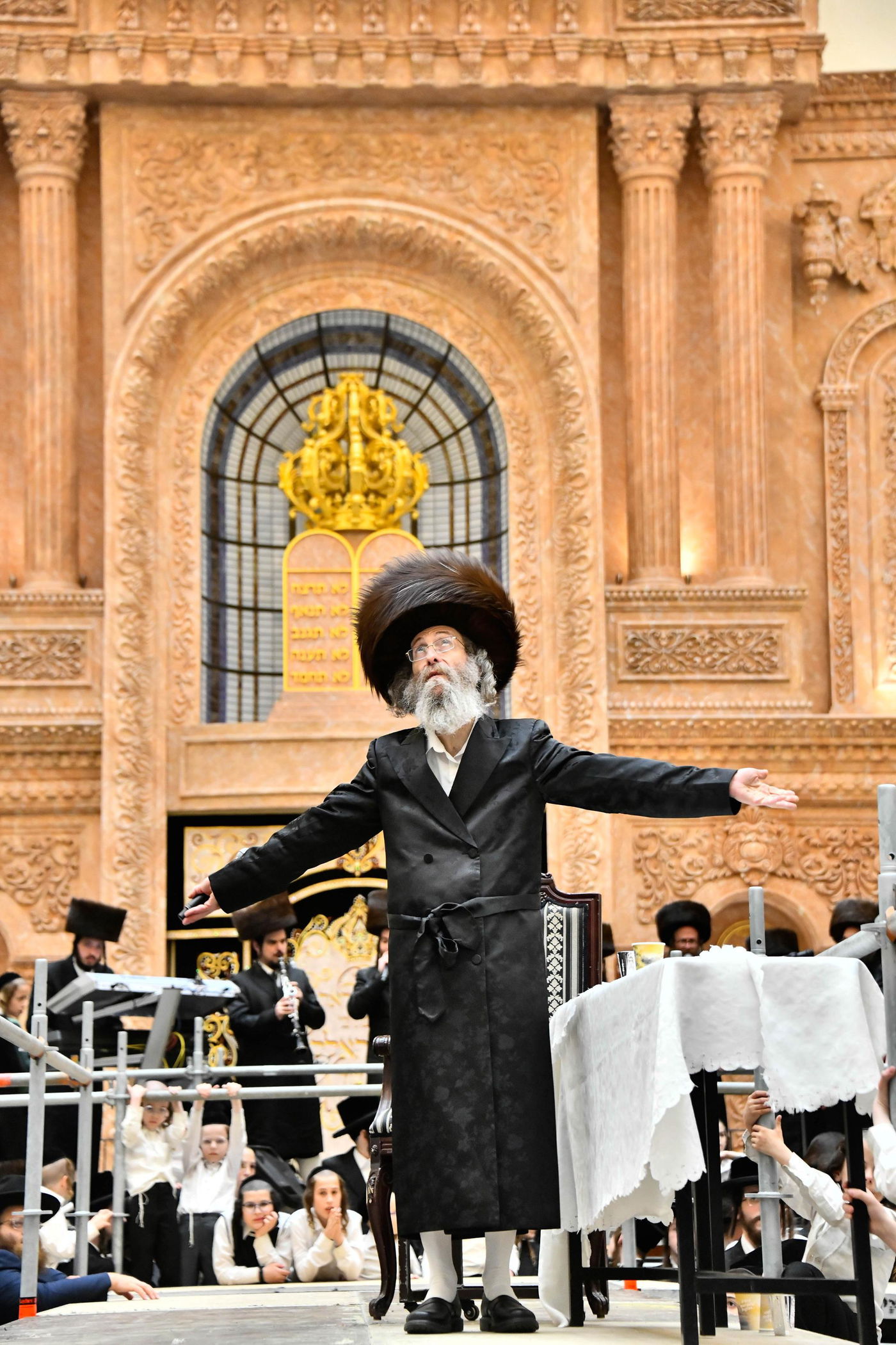 הרה"צ רבי אלימלך בידרמן במעמד לקראת שביעי של פסח