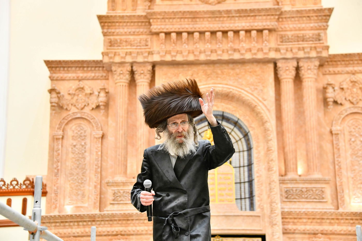 הרה"צ רבי אלימלך בידרמן במעמד לקראת שביעי של פסח