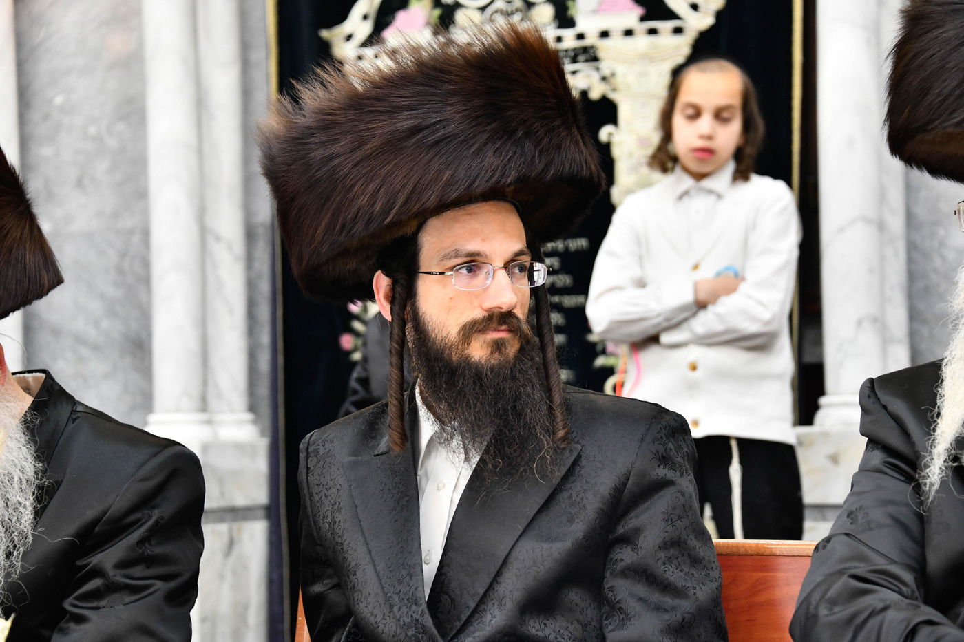 מעמד הכתרת הרה"ג ר' רפאל פרץ דושינסקיא לדומ"ץ החסידות בב"ב