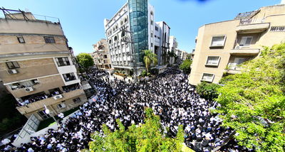 מסע הלויית הגאון רבי מאיר מאזוז זצ"ל