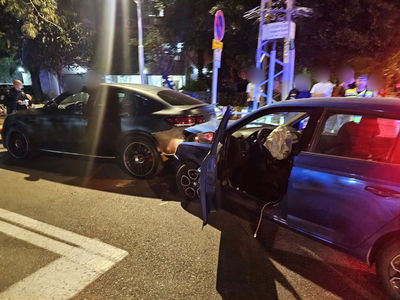 זירת התאונה והמעצר