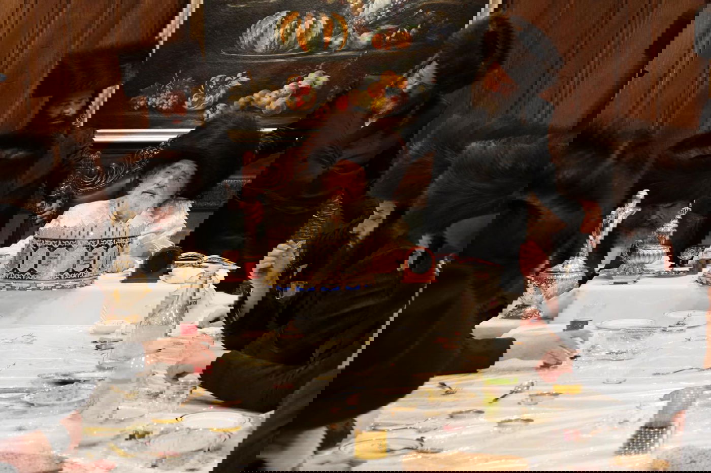 האדמו"ר מויז'ניץ בטיש נעילת החג בלוס אנג'לס