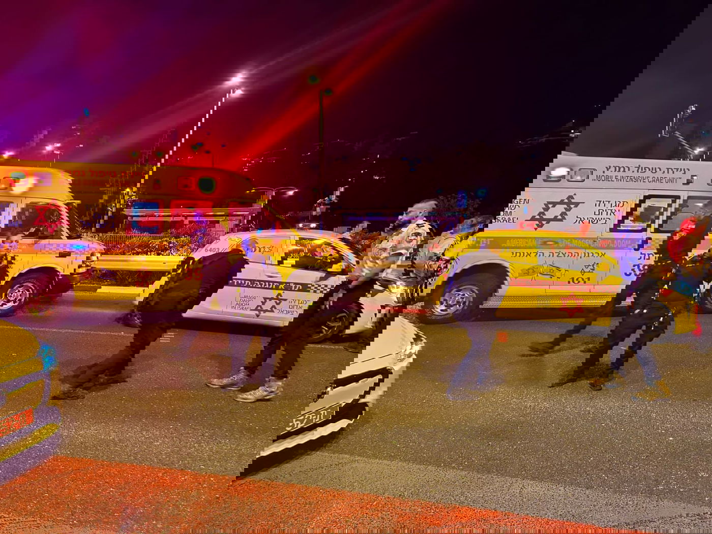 זירת התאונה, אמש