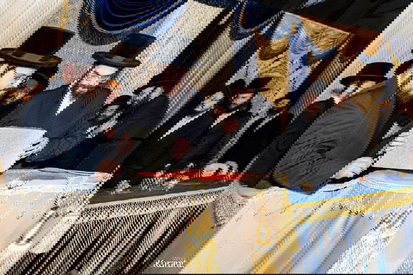 הנחת אבן הפינה בבעלזא קריית גת