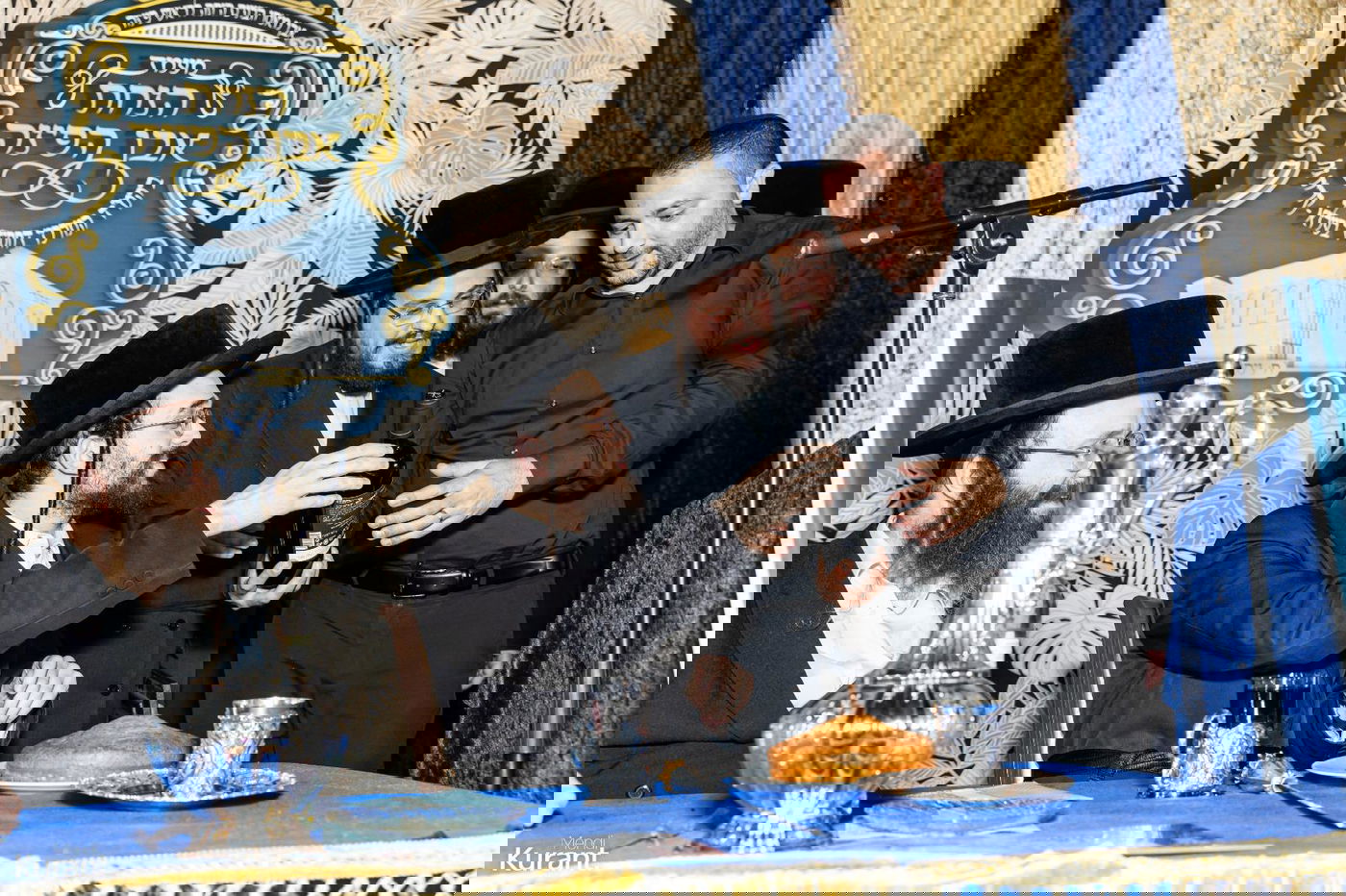 הנחת אבן הפינה בבעלזא קריית גת