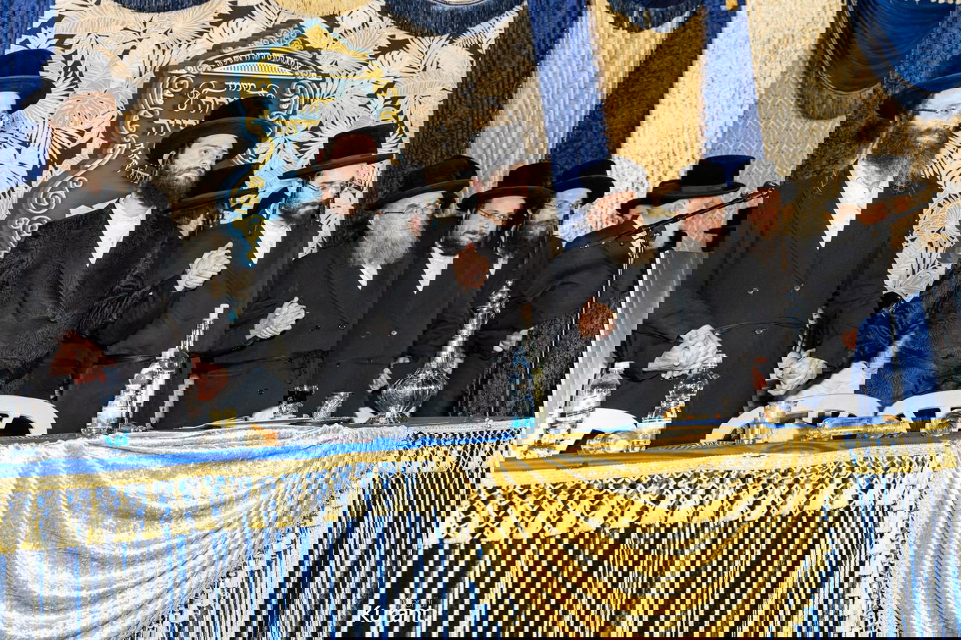 הנחת אבן הפינה בבעלזא קריית גת