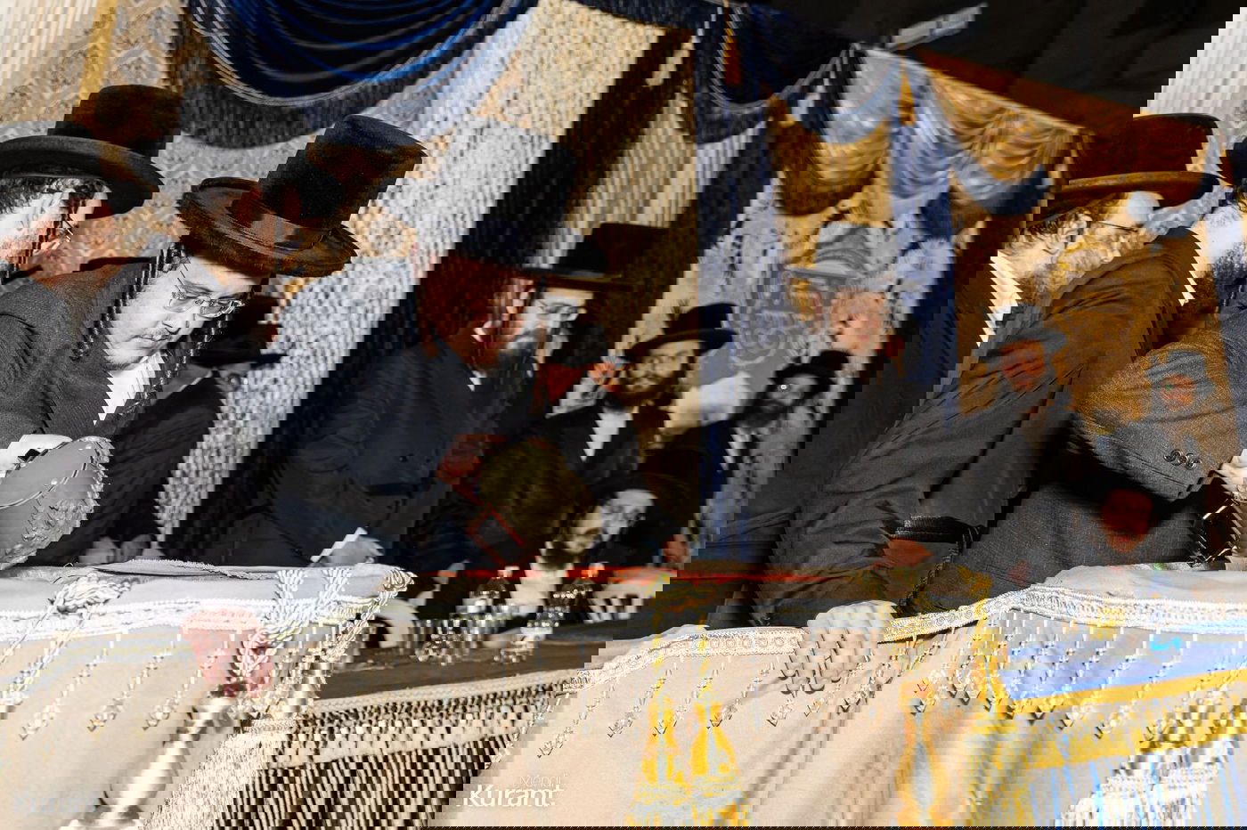 הנחת אבן הפינה בבעלזא קריית גת