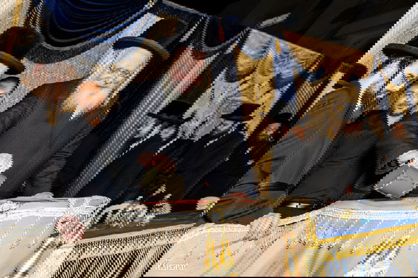 הנחת אבן הפינה בבעלזא קריית גת