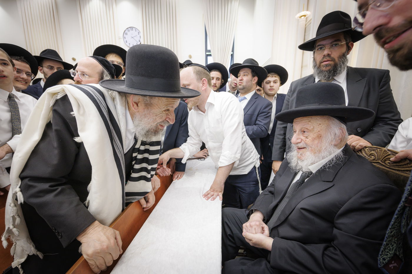 העלייה למעונו של ראש הישיבה הגרב"ד פוברסקי