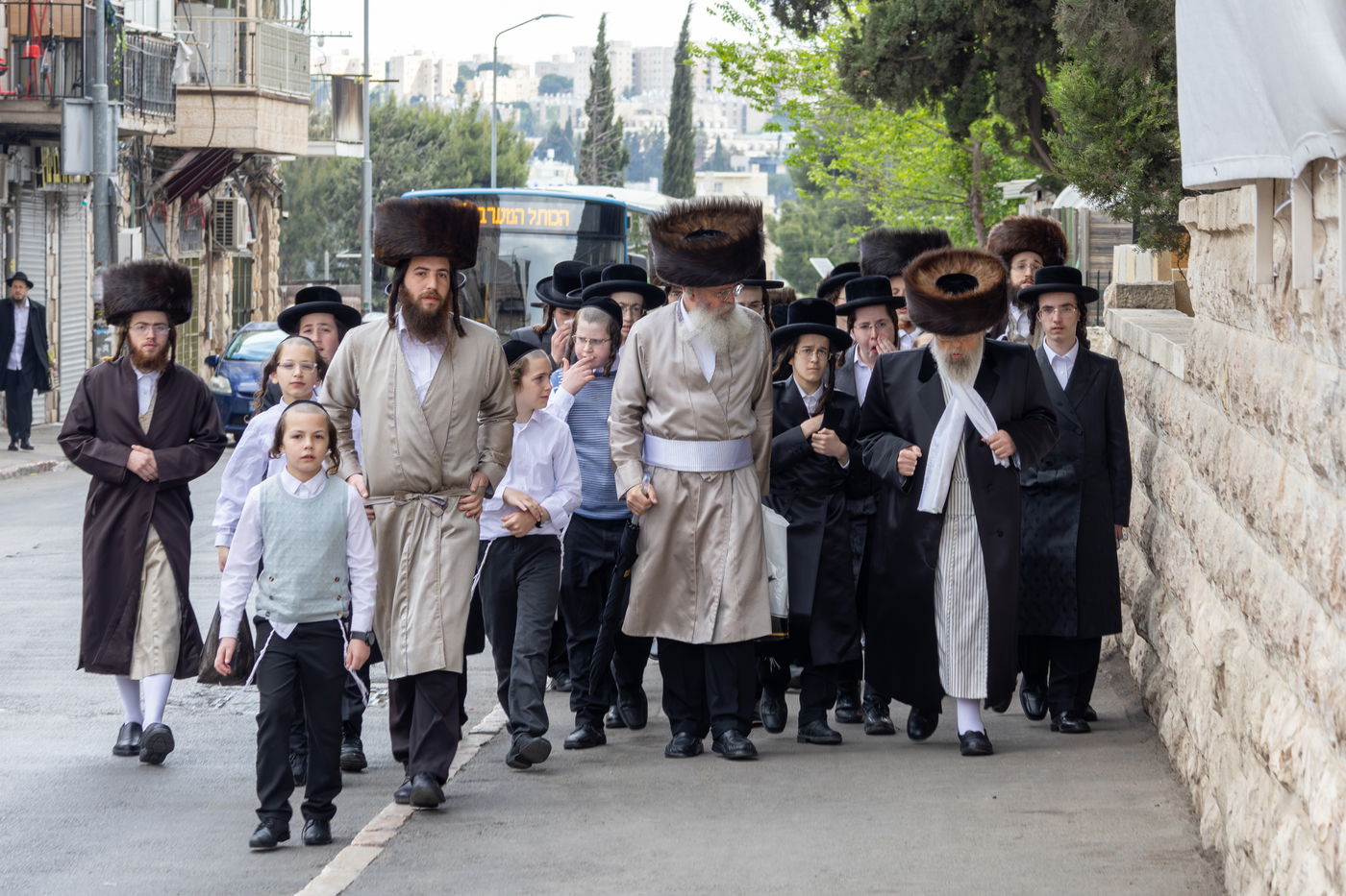 האדמו"ר מפינסק קרלין בברכת האילנות