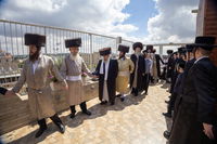 האדמו"ר מפינסק קרלין בברכת האילנות