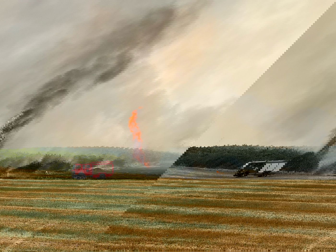 השריפה בסמוך לכביש 6