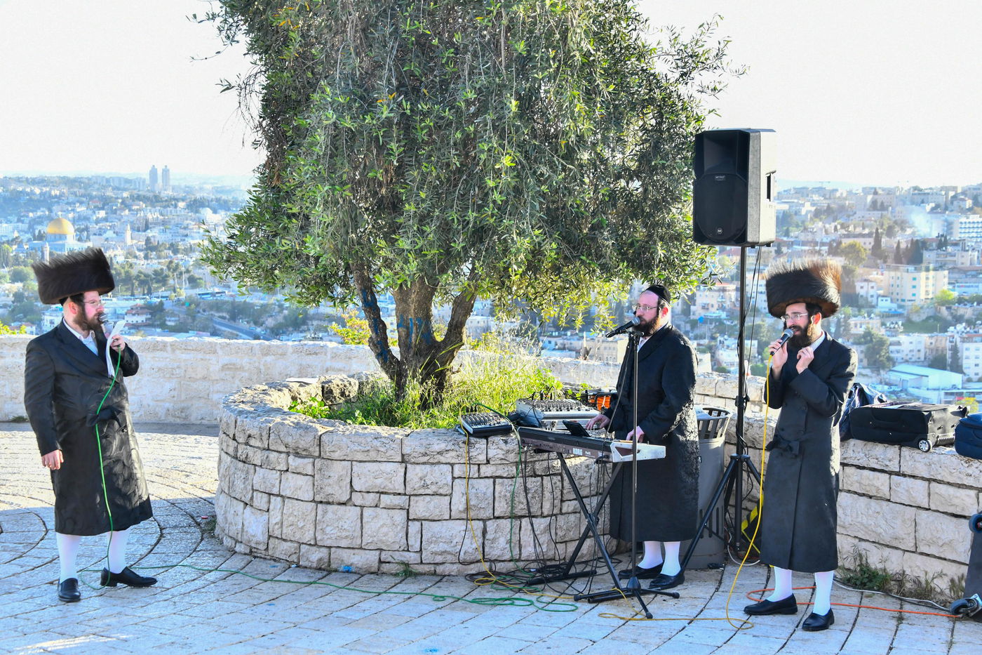 האדמו"ר מקרעטשניף י-ם מול הר הצופים