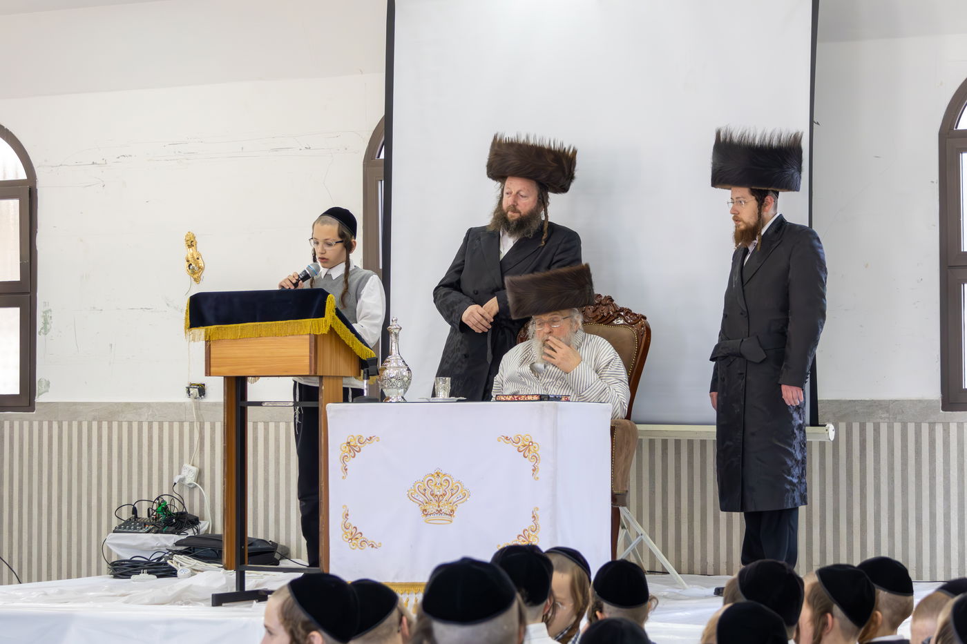 כינוס ילדי פינסק קרלין במהלך החג