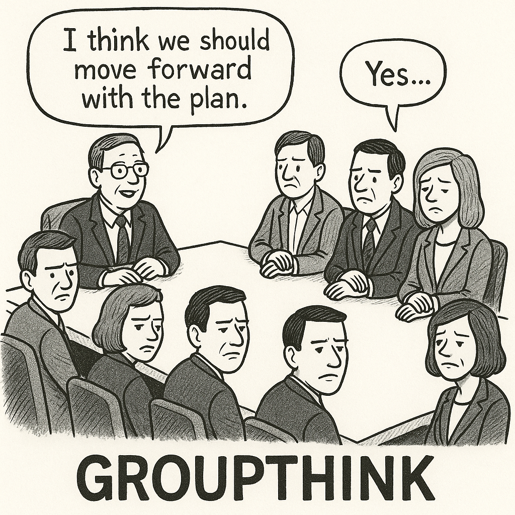 להגיד כן גם כאשר חושבים לא. חשיבת יחד