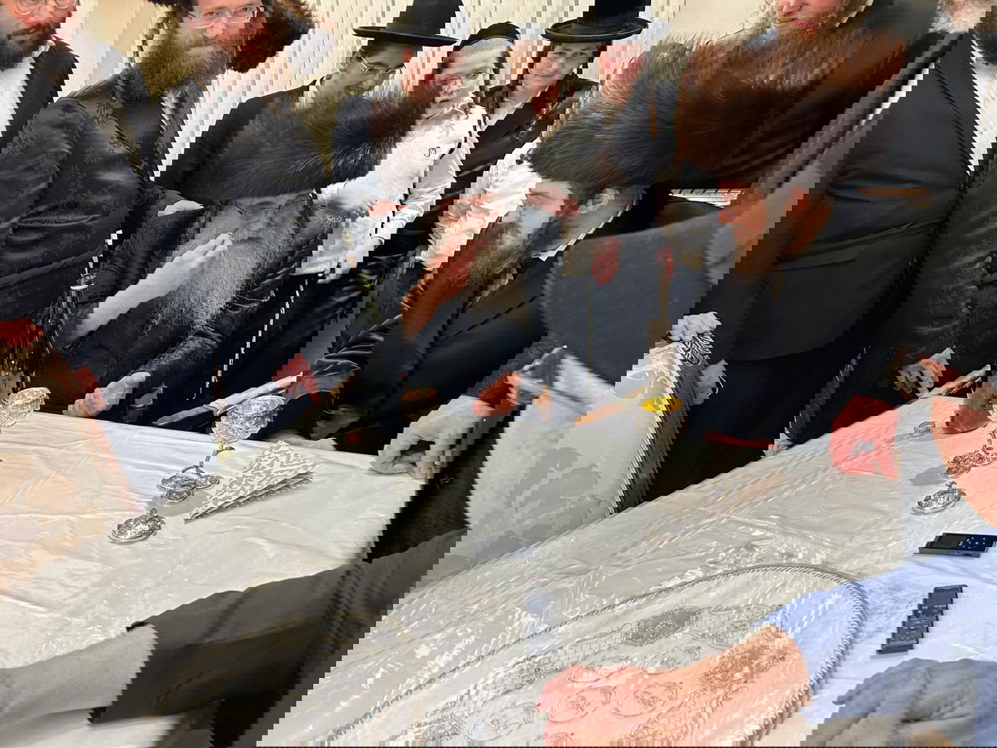 האדמו"ר מסאדיגורה בביקור אצל הגה"צ רבי אהרן שיף גאב"ד אנטווערפן