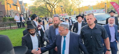 השר איתמר בן גביר במרכז חב"ד העולמי