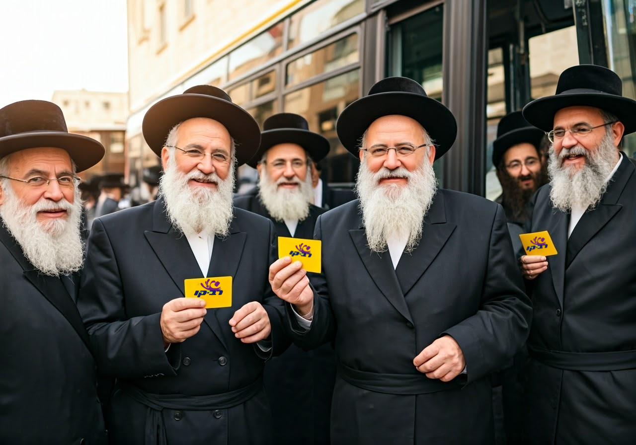 "'סוף סוף אפשר לנסוע בלי לחשב כל שקל': הרב משה לוי בן ה-72 מירושלים מנצל את הנסיעות החינמיות כדי להגיע לשיעורי תורה ולבקר את 15 נכדיו ברחבי הארץ. 'זו מתנה משמיים שמחזירה לנו את החופש לנוע ממקום למקום'