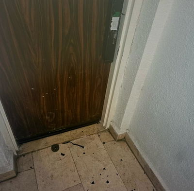 הנזק שגרם לדלת
