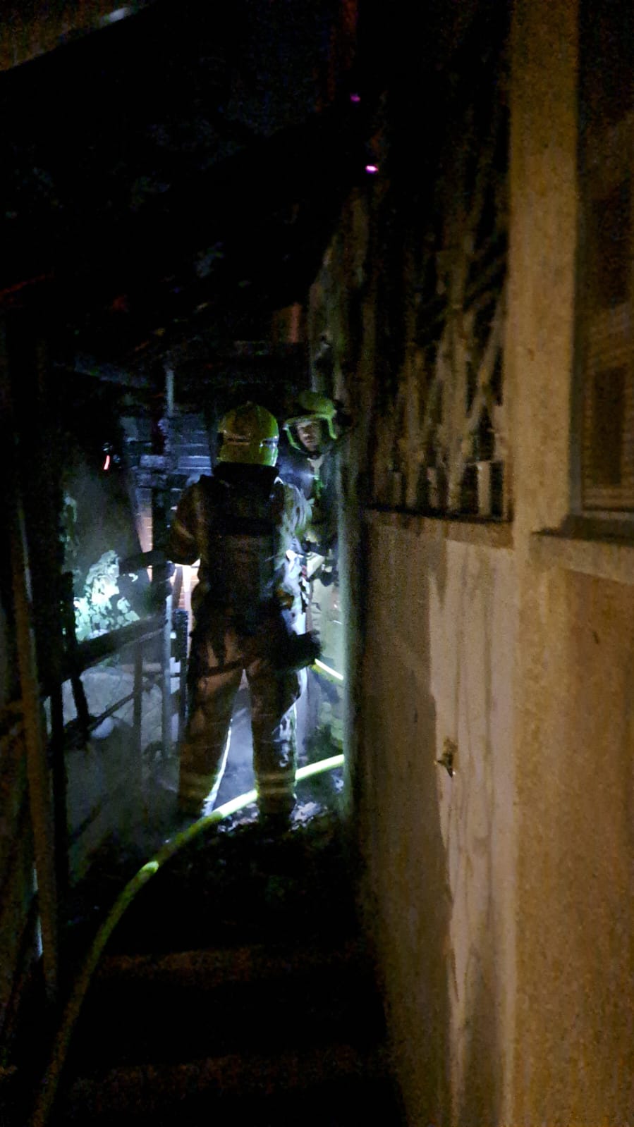 השריפה הלילה בחיפה