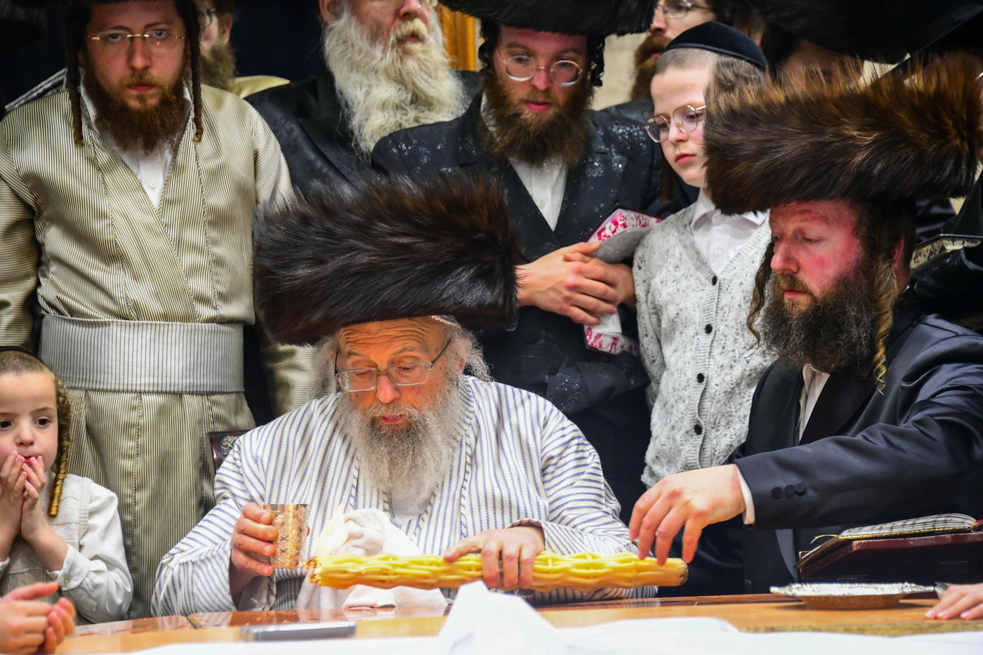 האדמו"ר מפינסק קרלין שבת בב"ב