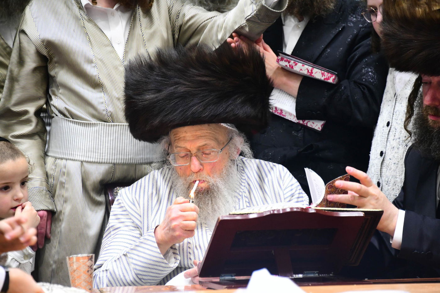 האדמו"ר מפינסק קרלין שבת בב"ב