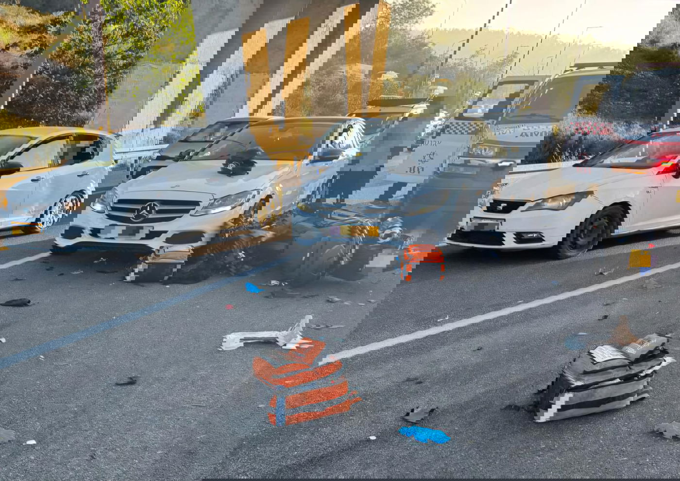 פצוע קשה בתאונת שרשרת ליד ירושלים | תיעוד מהזירה