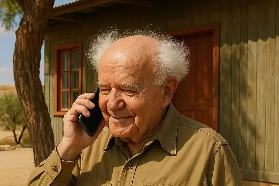 אווטאר בינה מלאכותית של דוד בן-גוריון 