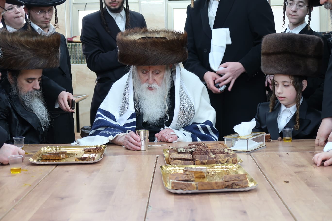 שמחת בר מצווה לנכד האדמו"ר ממכנובקא בעלזא