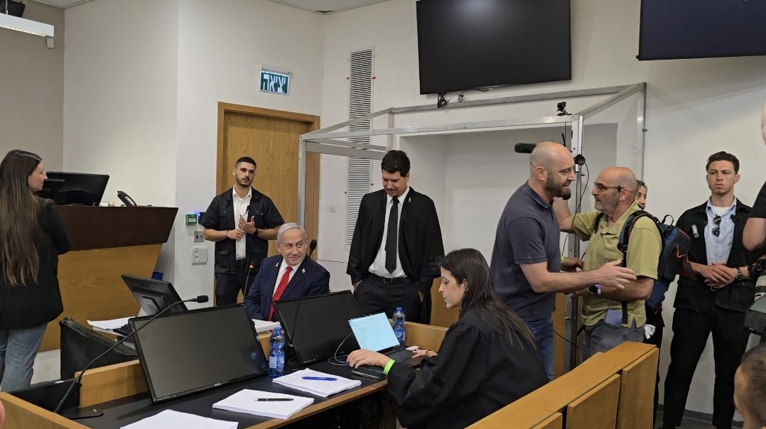 תיעוד מאולם בית המשפט היום