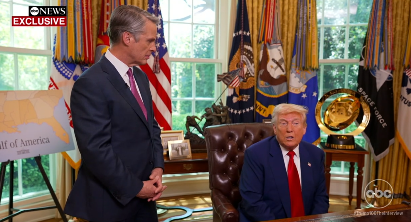 טראמפ עם הכתב, אתמול