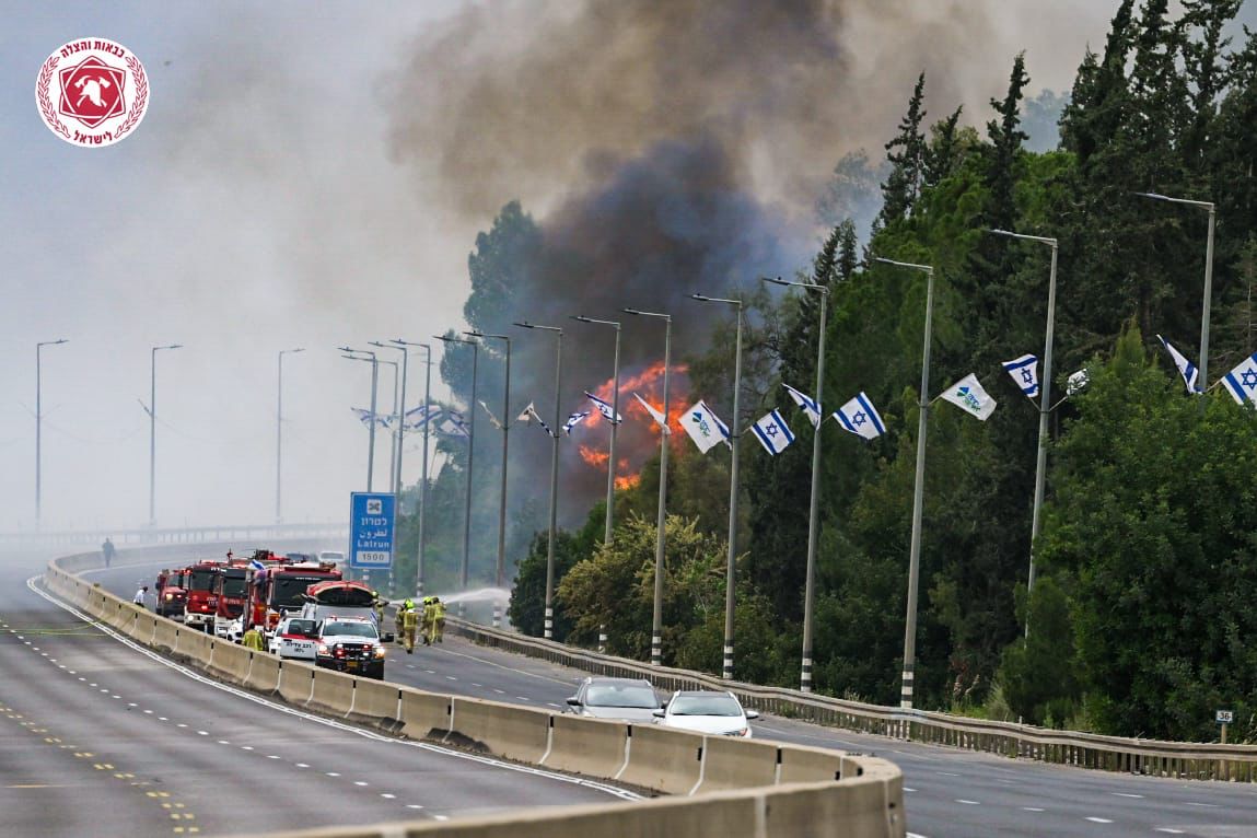 השריפה בהרי ירושלים