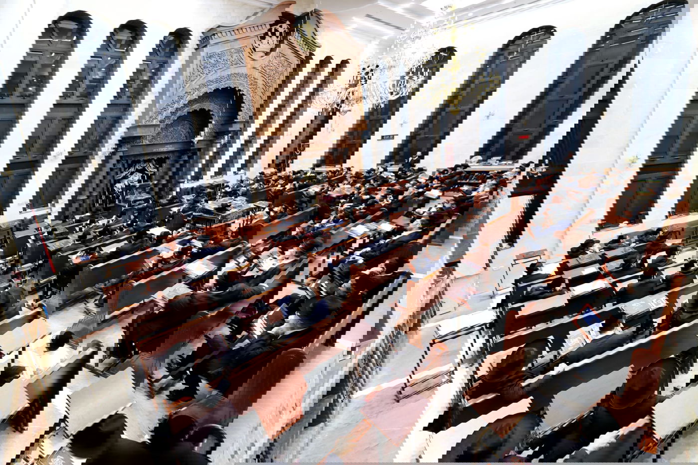 עצרת מספד בישיבת 'גאון יעקב'