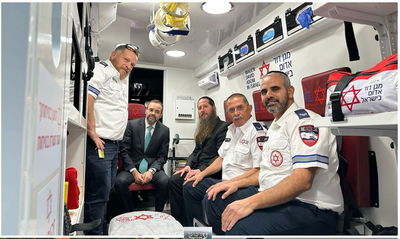 מד"א חונך אמבולנס ממוגן ירי ושירותי הצלה חדשים בעמנואל