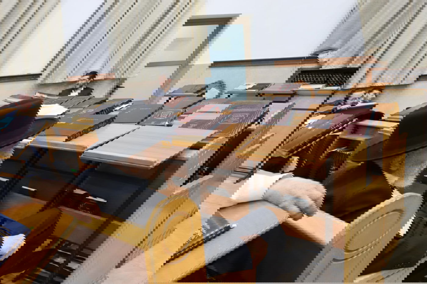 עצרת הספד בישיבת סבודקה על פטירת הגאון רבי נחמן פלונצ'ק זצ"ל