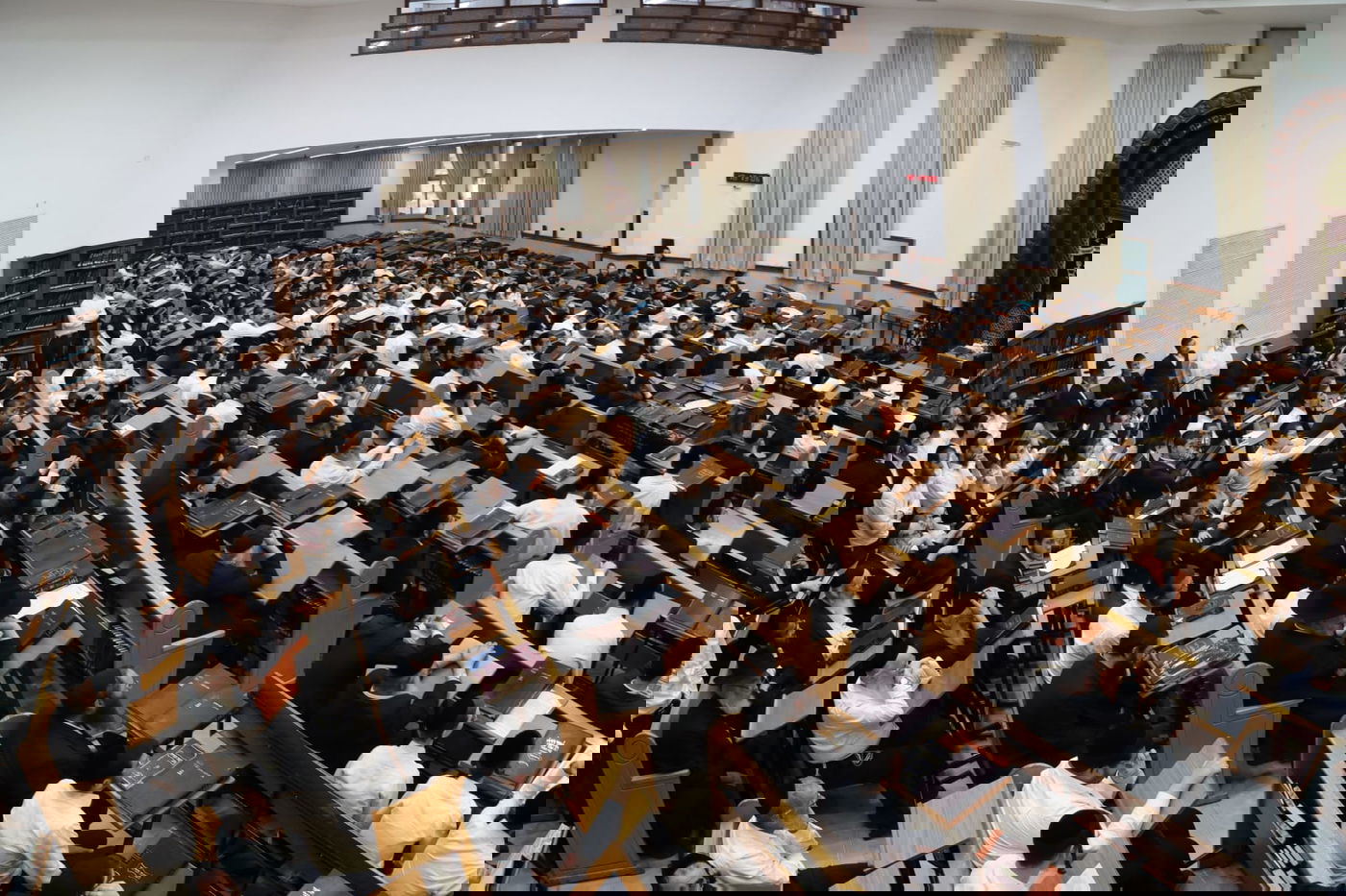 עצרת הספד בישיבת סבודקה על פטירת הגאון רבי נחמן פלונצ'ק זצ"ל