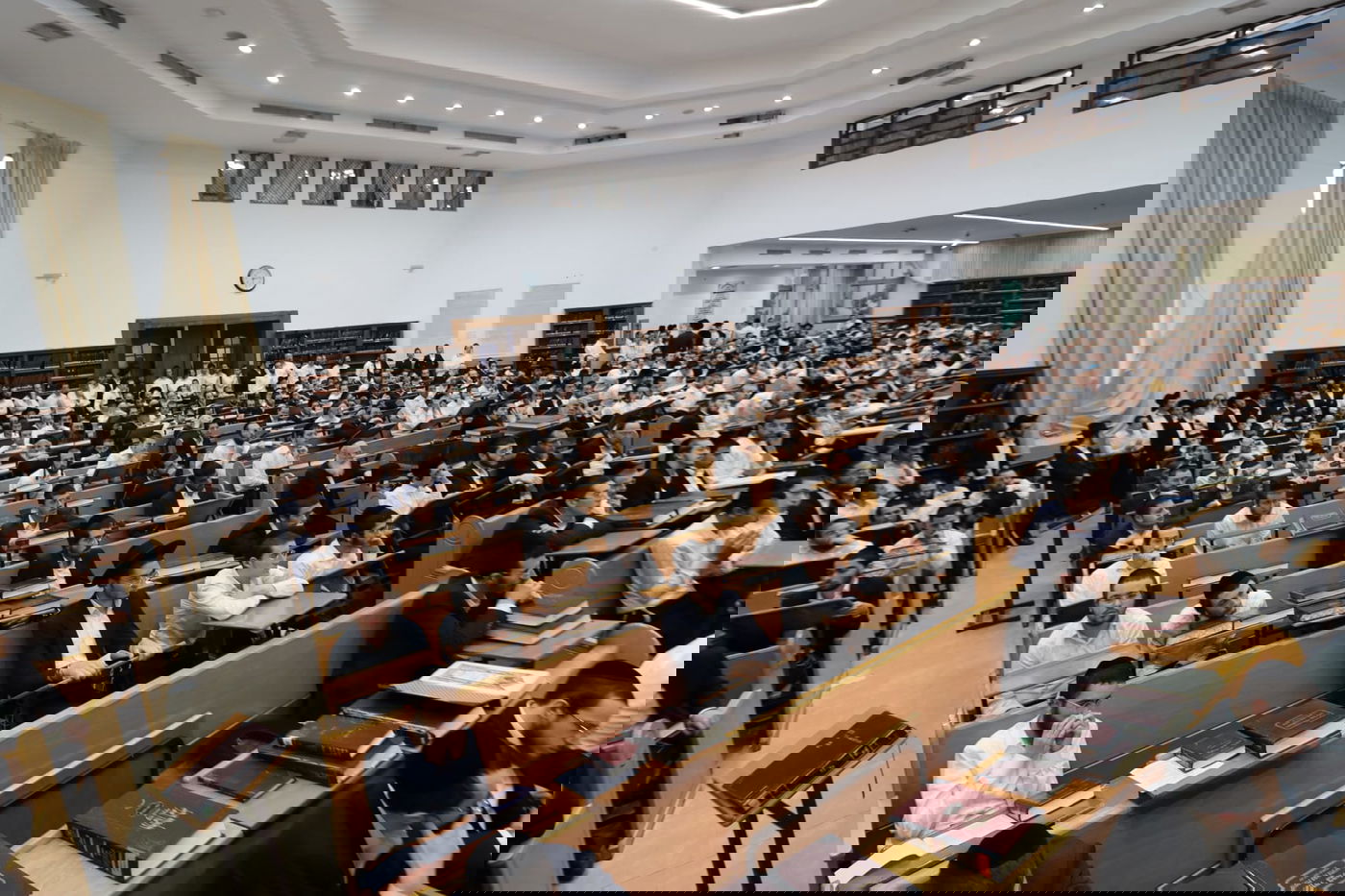 עצרת הספד בישיבת סבודקה על פטירת הגאון רבי נחמן פלונצ'ק זצ"ל