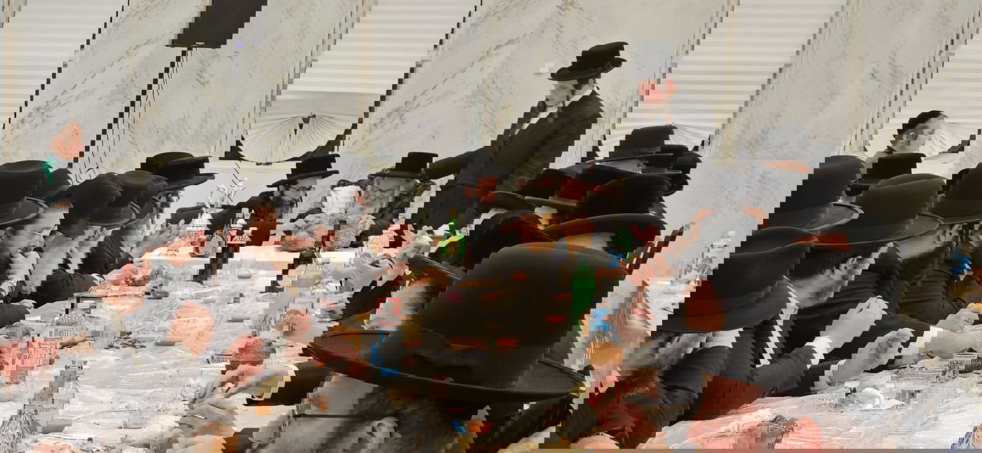 האדמו"ר מקוסען לייקווד בהילולת הרה"ק ר' ישעל'ע מקרעסטיר זי"ע