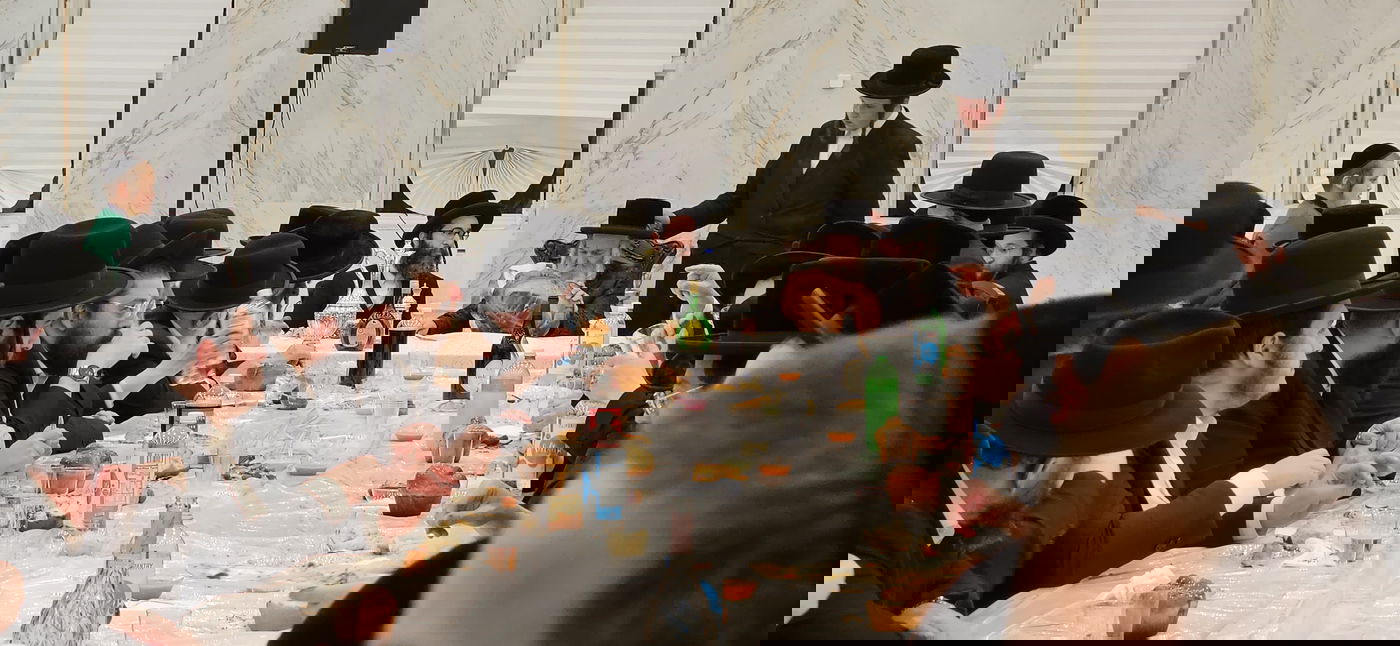 האדמו"ר מקוסען לייקווד בהילולת הרה"ק ר' ישעל'ע מקרעסטיר זי"ע