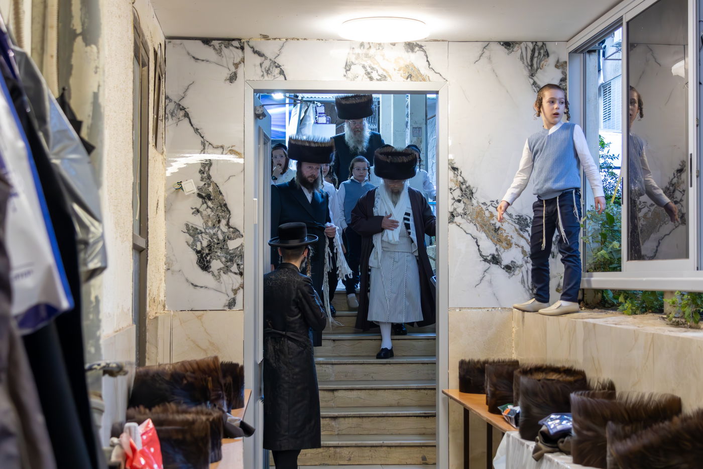 האדמו"ר מפינסק קרלין ערב שב"ק בב"ב